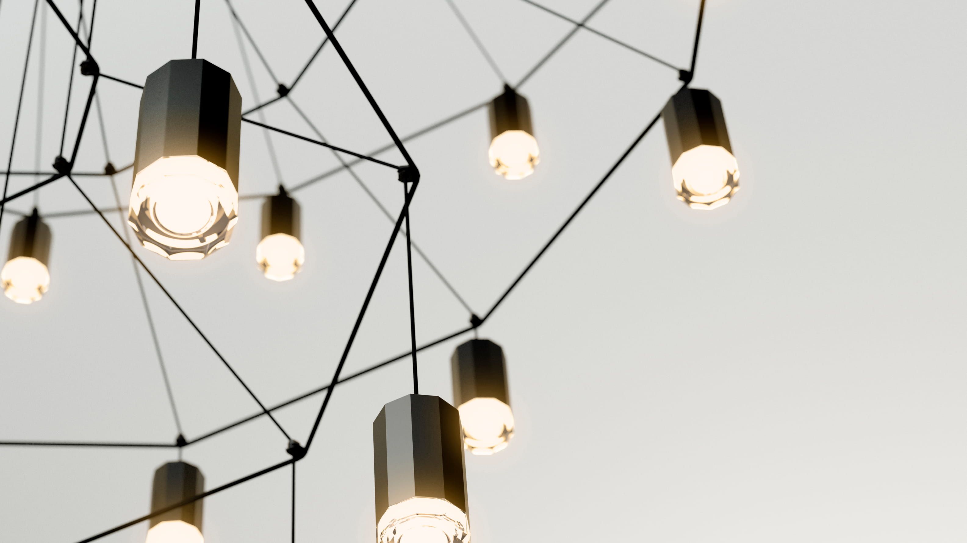 Vibia Wireflow chandelier — colgante