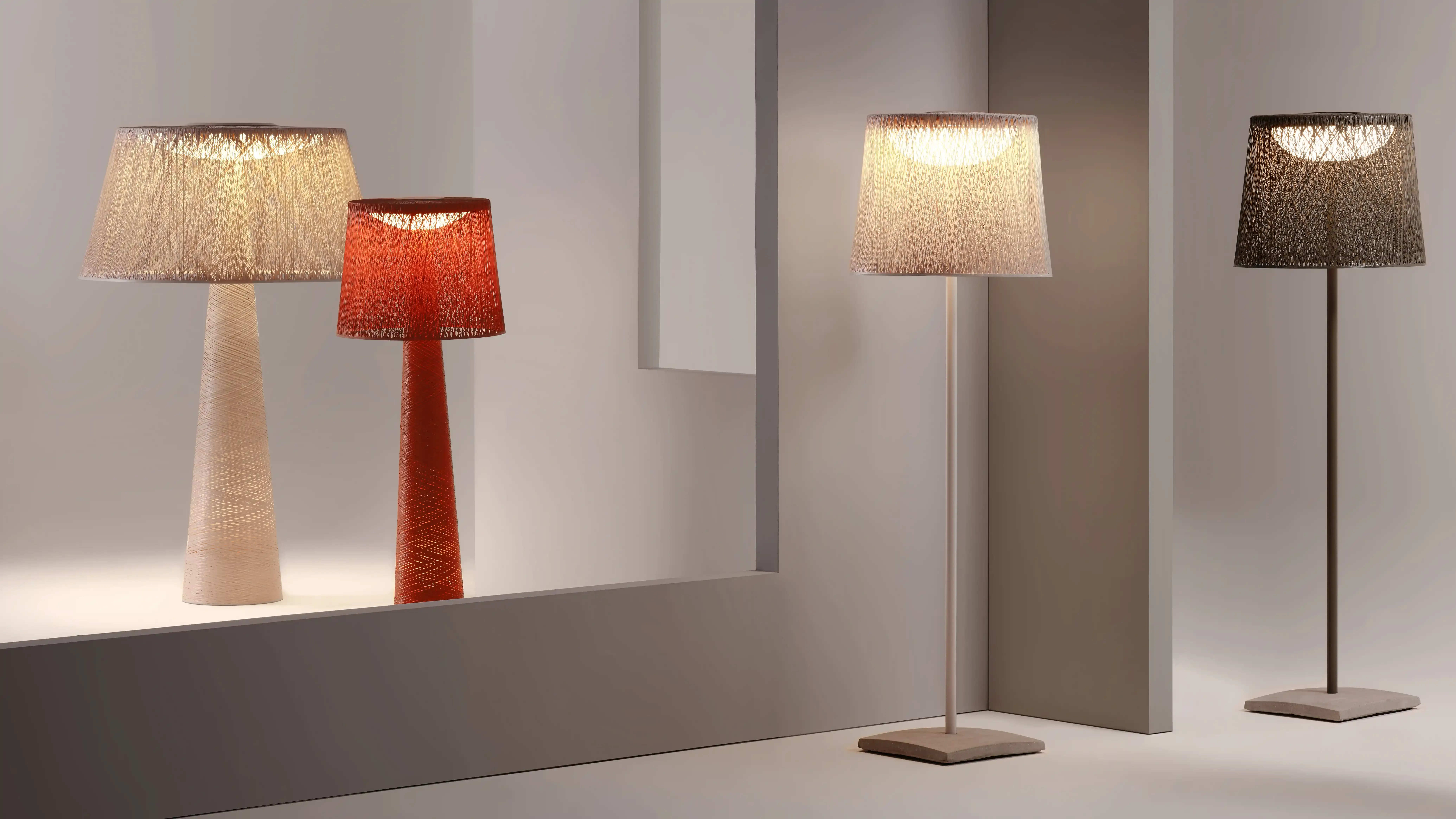 Vibia Wind — pie y sobremesa
