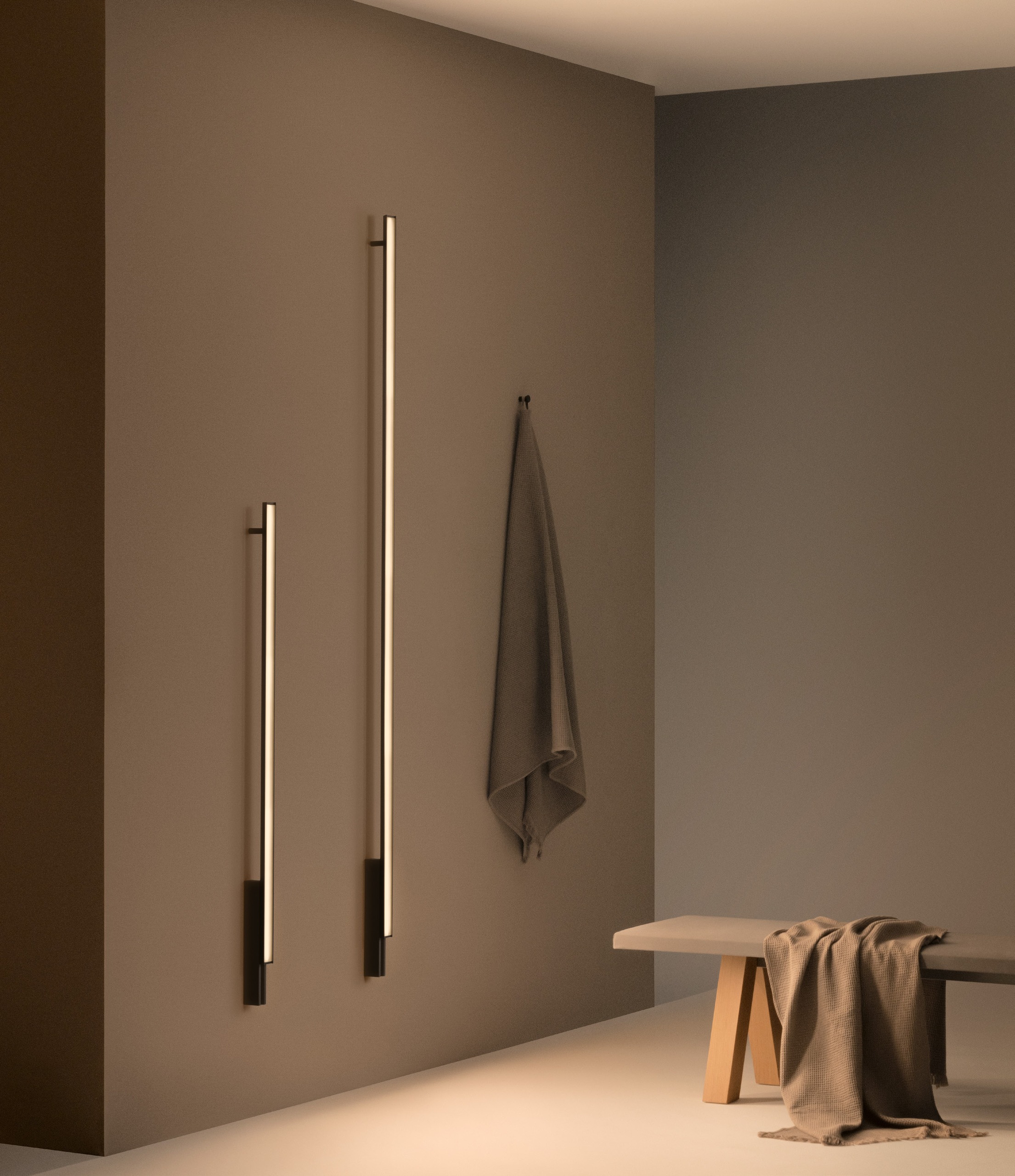 Vibia Spa, lámpara de pared LED vertical