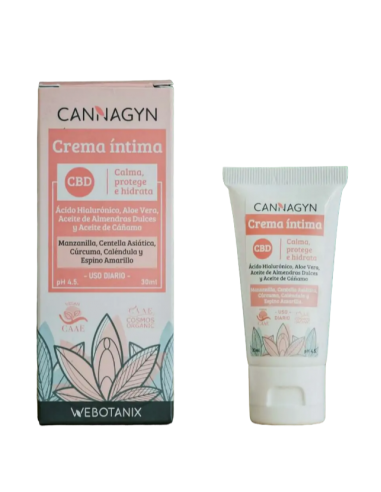 Crema Intima con CBD - CANNAGYM-WEBOTANIX - BIO 30ml