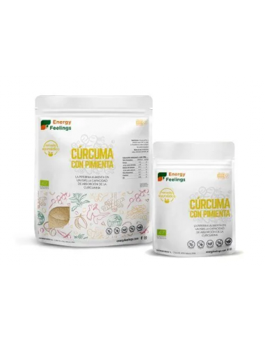 CÚRCUMA con PIMIENTA NEGRA EN POLVO ECO VEGAN 200 GR