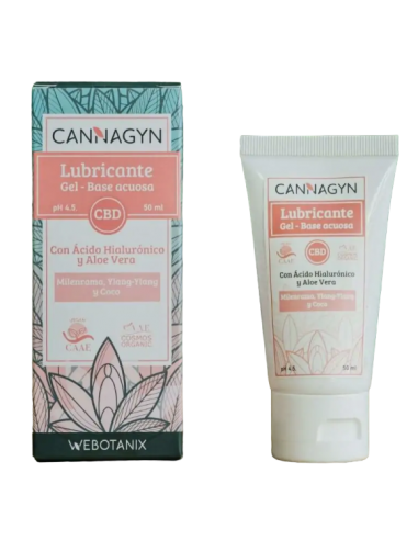 Gel Lubricante con CBD - CANNAGYM-WEBOTANIX - BIO 50ml